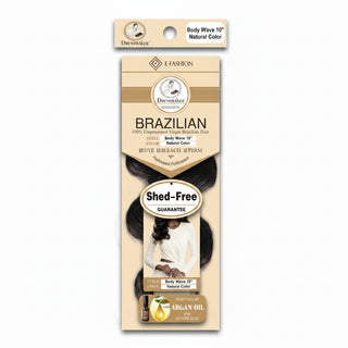 Dressmaker virgin Brazilian body wave weave natural color human hair extensions with soft waves**