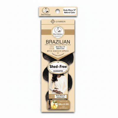 Dressmaker virgin Brazilian body wave weave natural color human hair extensions with soft waves**