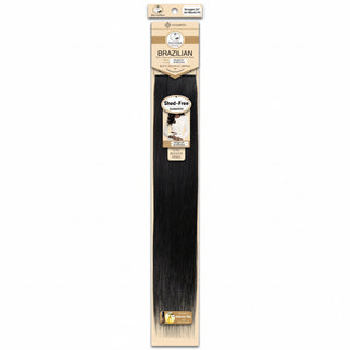 Dressmaker virgin Brazilian straight weave jet black human hair extensions with smooth silky texture and shine**