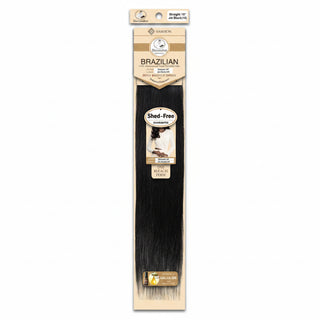 Dressmaker virgin Brazilian straight weave jet black human hair extensions with smooth silky texture and shine**
