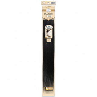 Dressmaker virgin Brazilian straight weave jet black human hair extensions with smooth silky texture and shine**