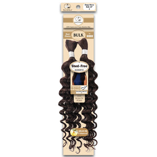 Dressmaker virgin Brazilian boho braids 2 deep bulk 20 inch dark brown boho wave human hair for braiding and styling