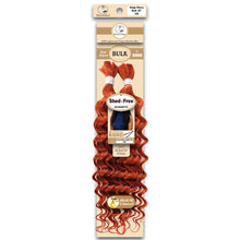 Dressmaker virgin Brazilian boho braids 350 copper red deep bulk 20 inch boho wave human hair for braiding and styling