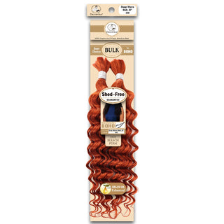 Dressmaker virgin Brazilian boho braids 350 copper red deep bulk 20 inch boho wave human hair for braiding and styling