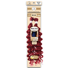 Dressmaker virgin Brazilian boho braids BUG burgundy deep bulk 20 inch boho wave human hair for braiding and styling