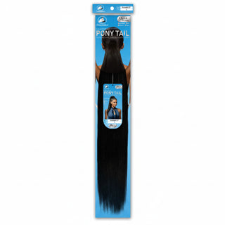 Dressmaker 22 inch straight drawstring ponytail made with 100% virgin human hair for natural length and shine**