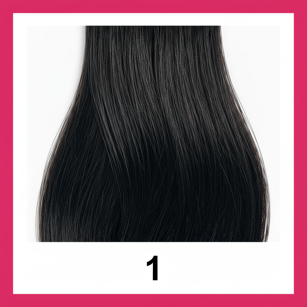 Dressmaker 14 inch 8-piece double weft straight clip-in hair extensions for natural volume and length**
