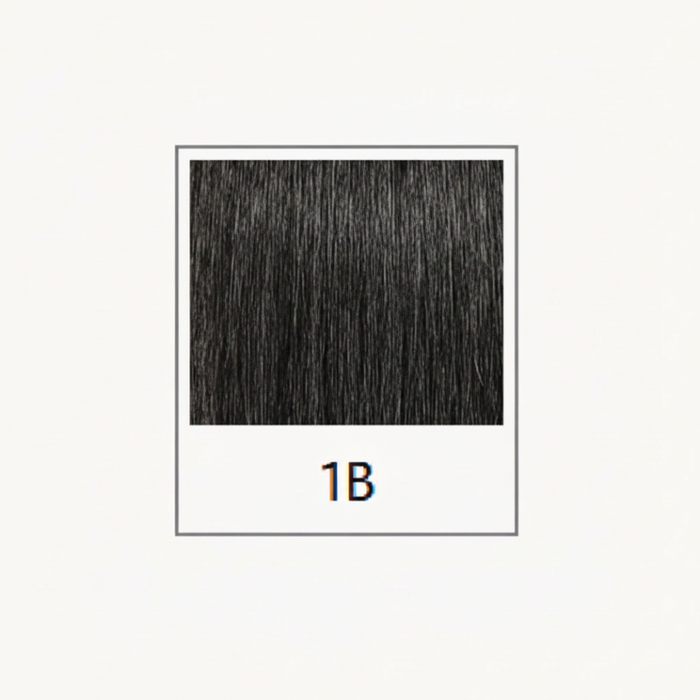 Dressmaker 8 Piece Double Weft Clip-In Hair Extensions in Off Black (#1B)