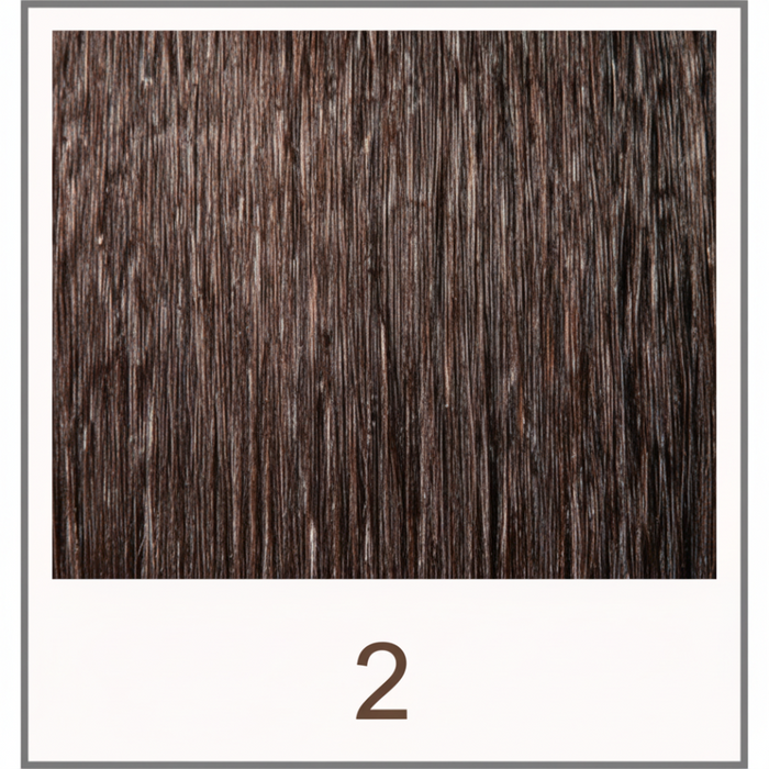Dressmaker 8 Piece Double Weft Clip-In Hair Extensions in Darkest Brown (#2)