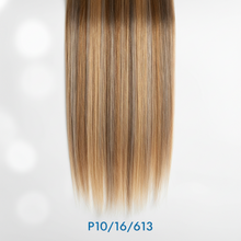 Dressmaker 14 inch 8-piece double weft straight clip-in hair extensions for natural volume and length**