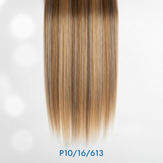 Dressmaker 14 inch 8-piece double weft straight clip-in hair extensions for natural volume and length**