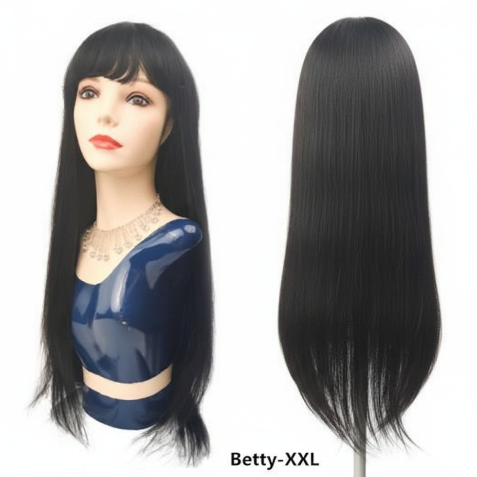 Dressmaker Betty XXL wig made with 100% unprocessed virgin Brazilian human hair for maximum volume and natural shine**