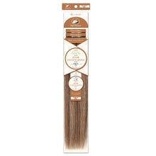 Dressmaker human Remy European weft straight hair 22 inch P6/27 warm brown blonde highlight silky smooth extensions