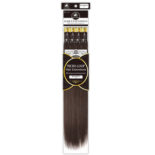 Dressmaker Remy European micro-loop straight hair extensions 18 inch color 6 dark brown 100pcs human hair silky natural salon quality extensions