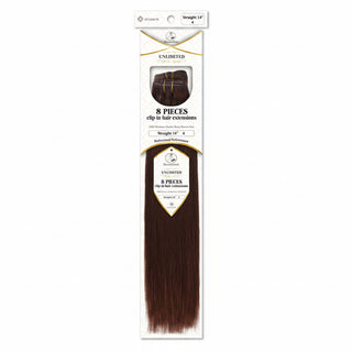 dressmaker unlimited human hair extensions straight 14 inch color 4 for natural smooth voluminous hair styling