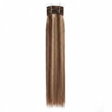 dressmaker unlimited human hair extensions straight 14 inch color 4 27 highlighted natural smooth voluminous hair styling