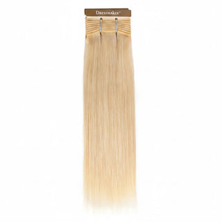 Dressmaker virgin Brazilian straight weave blonde colour human hair extensions with silky smooth texture and shine