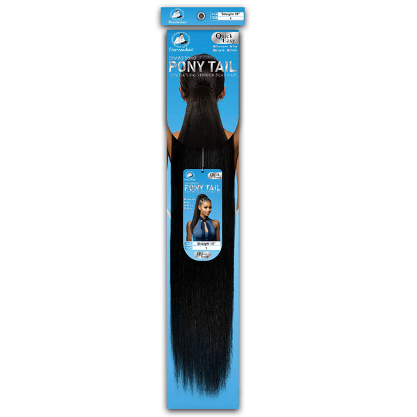 Dressmaker 100% Virgin Human Hair Drawstring Ponytail Straight 18 Inch