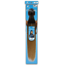 Dressmaker virgin human hair straight drawstring ponytail 18 inch T1B/27 brown blonde highlight salon quality hair extension