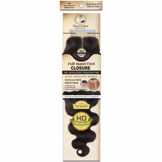 Dressmaker virgin Remy bohemian 4x4 free part lace closure natural color human hair closure**