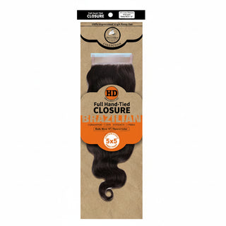 Dressmaker HD luxury 5x5 free part body wave lace closure with virgin Remy human hair and natural scalp effect**