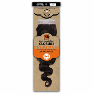 Dressmaker HD luxury 5x5 free part body wave lace closure with virgin Remy human hair and natural scalp effect**