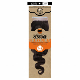 Dressmaker HD luxury 5x5 free part straight lace closure with virgin Remy human hair and seamless scalp blend**