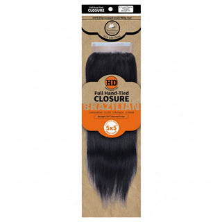 Dressmaker HD luxury 5x5 free part straight lace closure with virgin Remy human hair and seamless scalp blend**