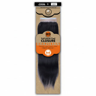 Dressmaker HD luxury 5x5 free part straight lace closure with virgin Remy human hair and seamless scalp blend**