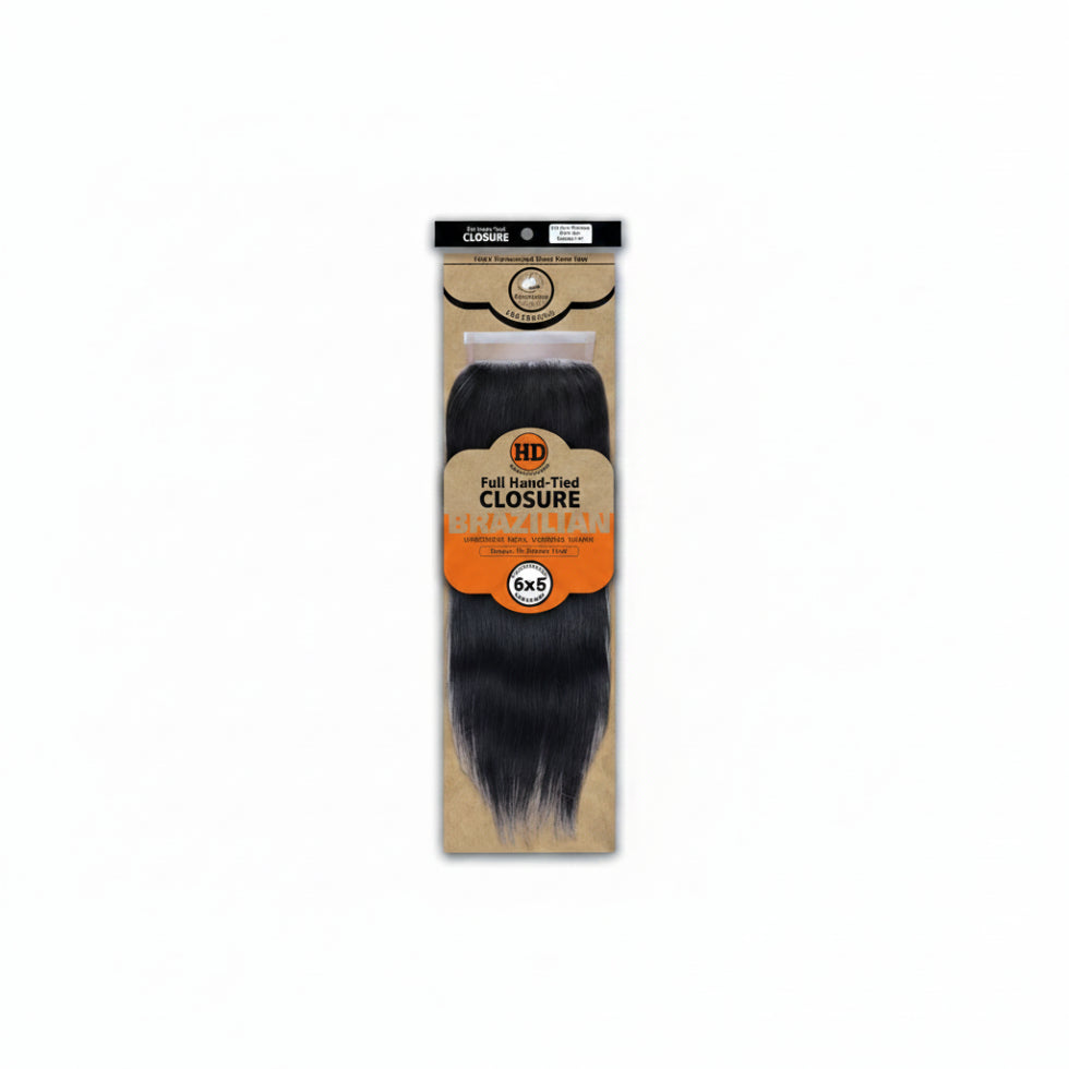 Dressmaker virgin Remy straight 6x6 HD luxury lace closure free part human hair closure