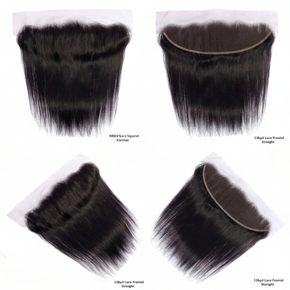 Dressmaker virgin Remy hair 13x4 transparent lace frontal with natural hairline and seamless blend**