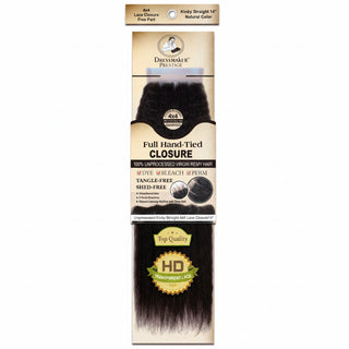 Dressmaker virgin Remy kinky straight 4x4 free part lace closure natural color human hair closure**