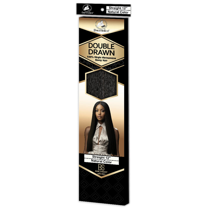 Dressmaker 100% Virgin Vietnamese Bone Straight Double Drawn Remy Hair Natural Color