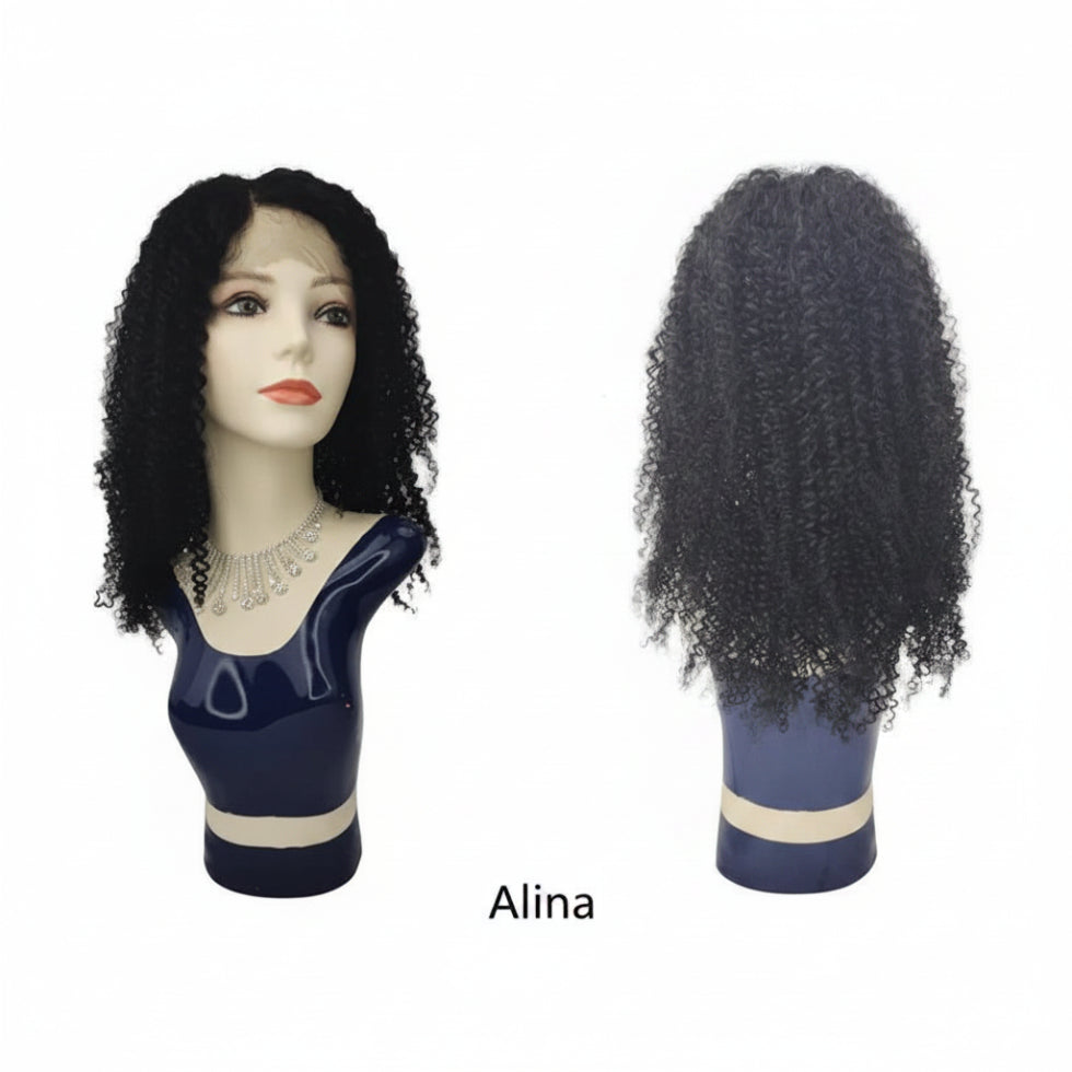 Dressmaker Wignus Alina virgin Brazilian human hair wig with Swiss lace parting and natural scalp appearance**