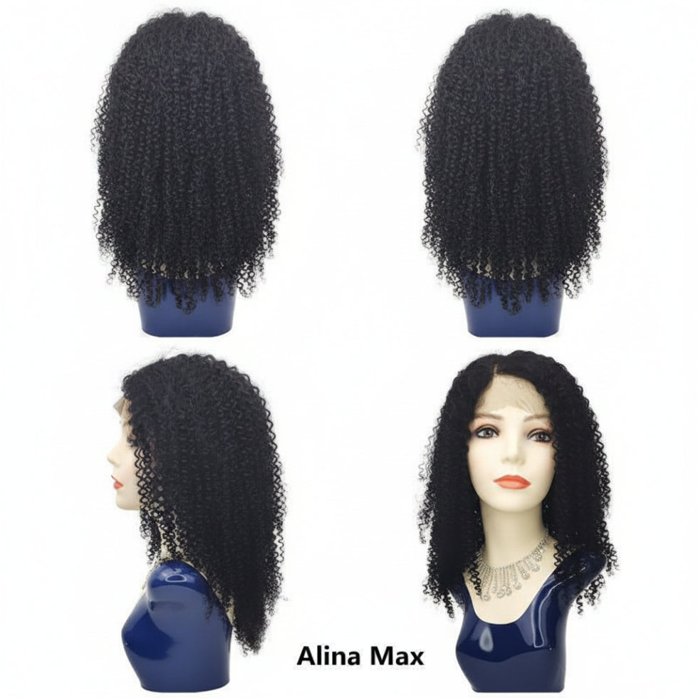 Dressmaker Wignus Alina Max virgin Brazilian human hair wig with Swiss lace parting and natural scalp effect**