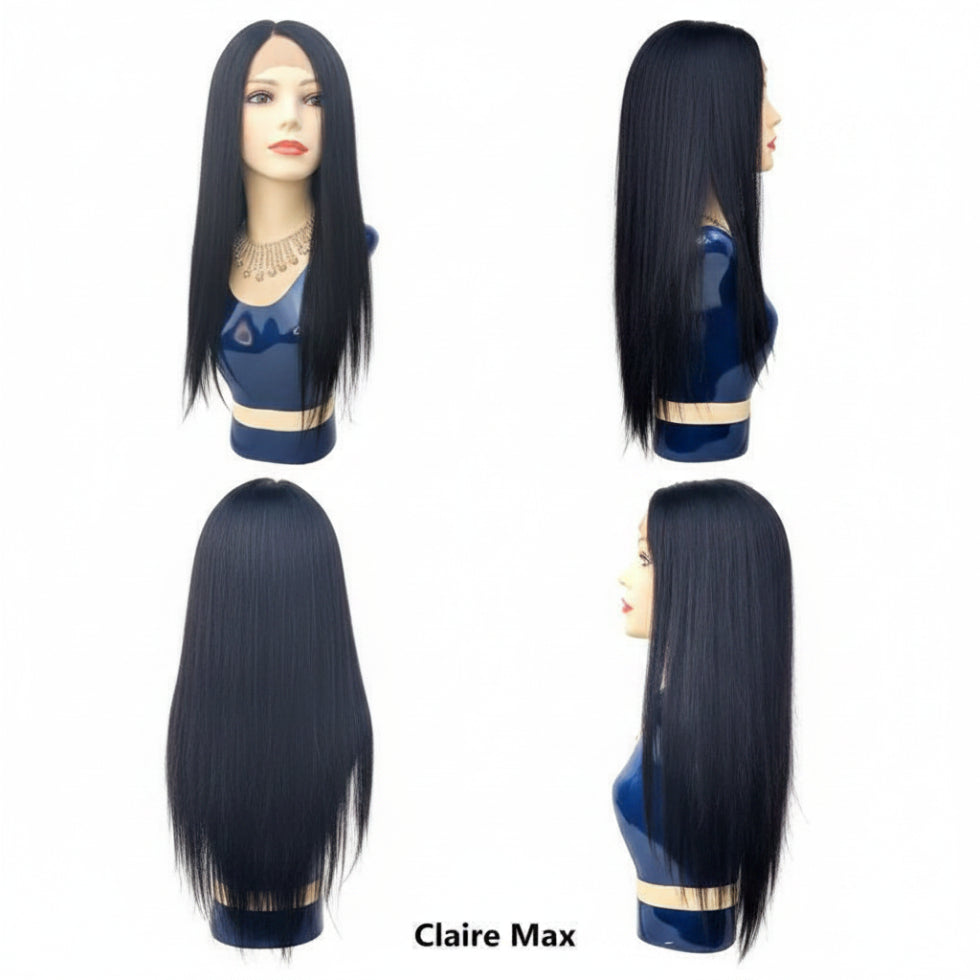 Dressmaker Wignus Claire Max virgin Brazilian human hair wig with Swiss lace parting and natural scalp effect**