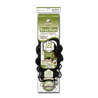 Dressmaker Youth virgin Brazilian deep wave weave human hair extensions with defined curls and natural volume**