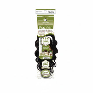 Dressmaker Youth virgin Brazilian deep wave weave human hair extensions with defined curls and natural volume**