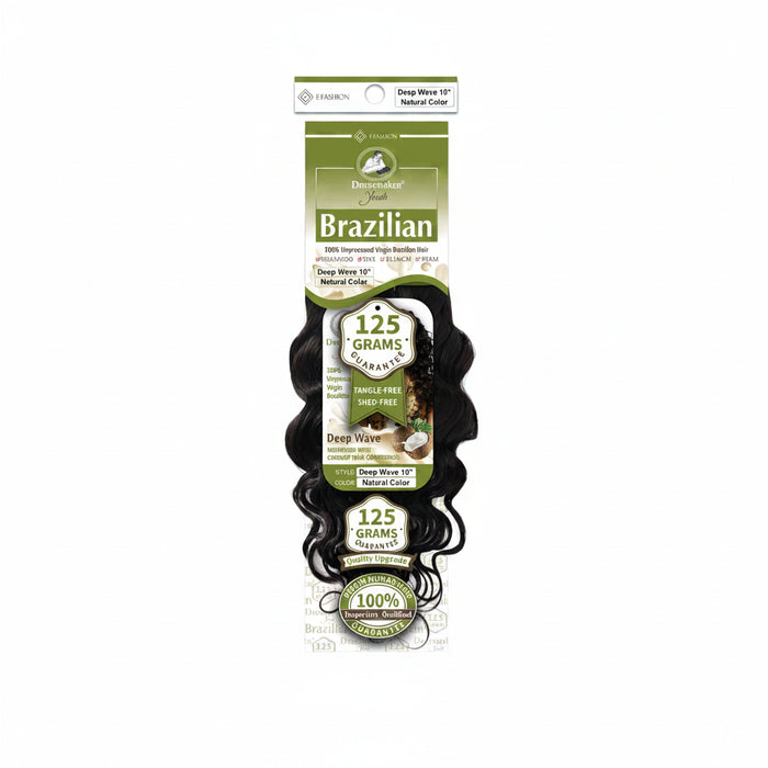Dressmaker Youth 100% Unprocessed Virgin Brazilian Deep Wave Weave Human Hair