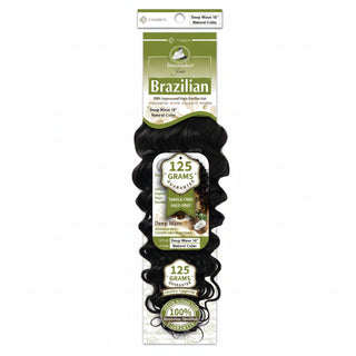 Dressmaker Youth virgin Brazilian deep wave weave human hair extensions with defined curls and natural volume**