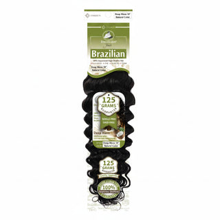 Dressmaker Youth virgin Brazilian deep wave weave human hair extensions with defined curls and natural volume**