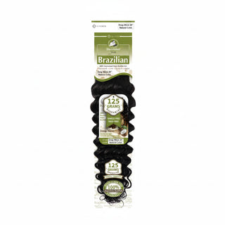 Dressmaker Youth virgin Brazilian deep wave weave human hair extensions with defined curls and natural volume**