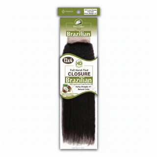 Dressmaker Youth virgin Brazilian kinky straight 13x4 HD free part lace frontal human hair extension