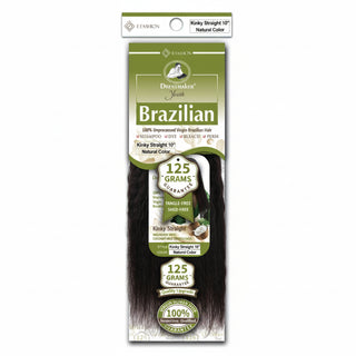 Dressmaker Youth virgin Brazilian kinky straight weave with natural texture, volume, and softness human hair extensions