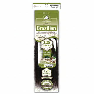 Dressmaker Youth virgin Brazilian kinky straight weave with natural texture, volume, and softness human hair extensions