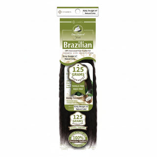 Dressmaker Youth virgin Brazilian kinky straight weave with natural texture, volume, and softness human hair extensions