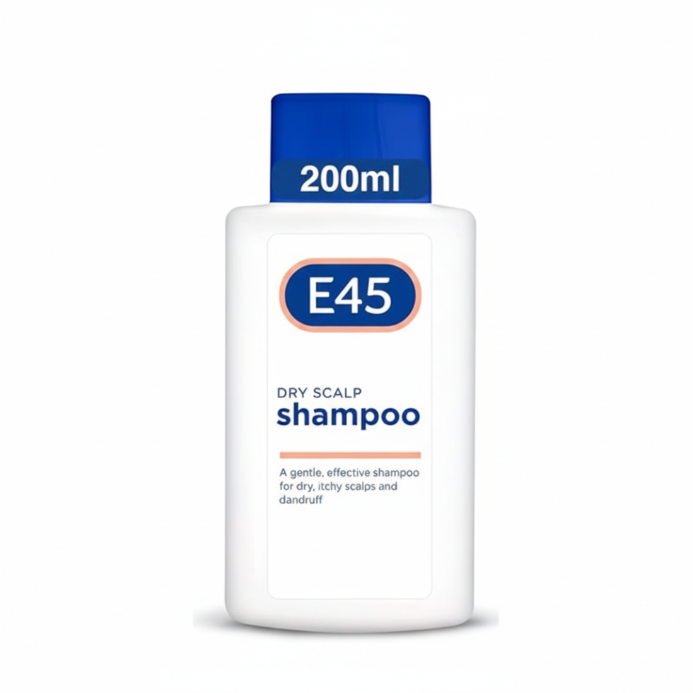 e45 dry scalp shampoo 200ml hydrating shampoo for itchy flaky dry scalp gentle moisturizing hair care