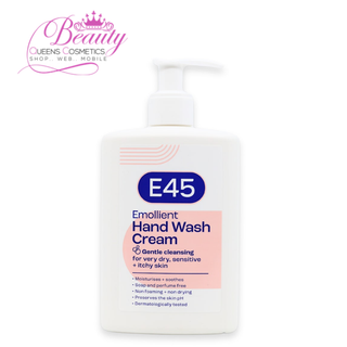 E45 Emollient Hand Wash Cream 250ml | Gentle Moisturising Wash for Dry & Sensitive Skin