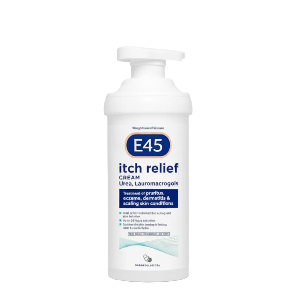 e45 itch relief cream 500ml pump soothes itchy eczema prone irritated skin moisturizing soothing care