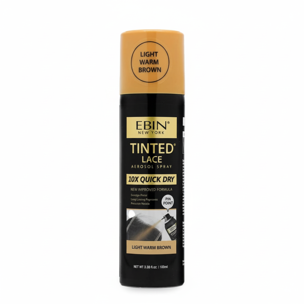 EBIN 10X Quick Dry Tinted Lace Spray 100ml | Light, Medium & Dark Brown Shades